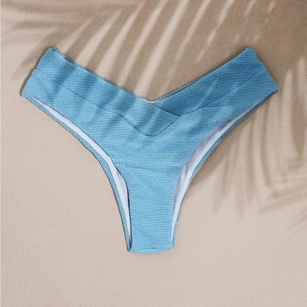 NWT Shein blue bikini bottom